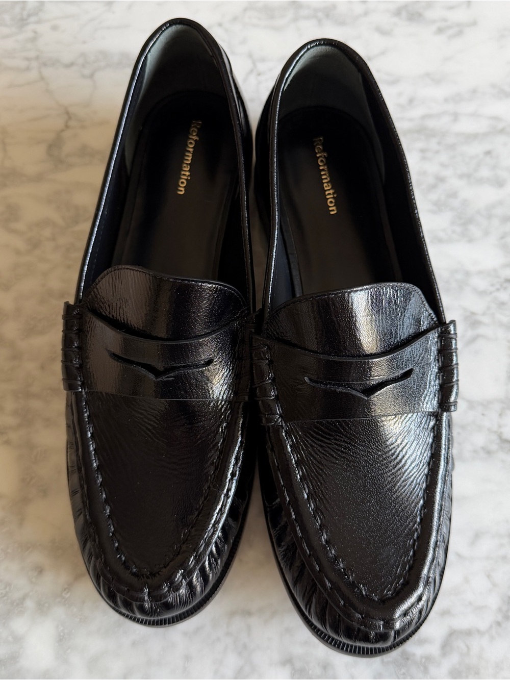 Francine Ruched Loafer, Black, size 7